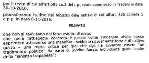 proposta archiviazione PM Rosaria Penna